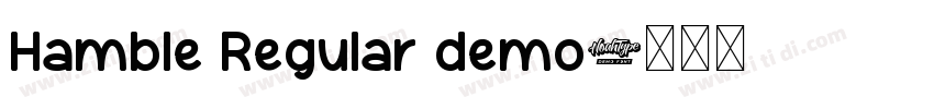 Hamble Regular demo字体转换